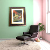 Marble Painting Sitting Deer Wall Hanging